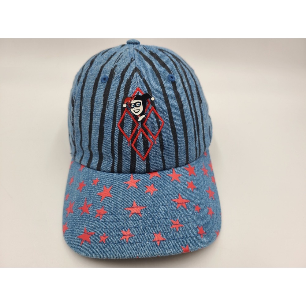 Birds of Prey Harley Quinn Lapel Pin DC Comics Strapback Hat Cap Men Women Blue